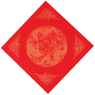 福字纸空白春联纸手写写福字的红纸对联纸万年红斗方宣纸书法纸作品纸专用大红纸加厚洒金新年高档烫金毛笔用