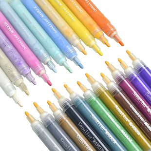 粗头3.0mm单支包邮Senalier申内利尔 丙烯马克笔防水手绘DIY画鞋专用丙烯颜料皮肤色套装彩绘全套涂鸦笔