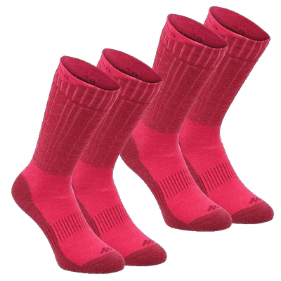 迪卡侬户外羊毛袜子冬季高筒