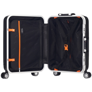 奥凯盛拉杆箱女20寸旅行箱24寸密码锁行李箱男皮箱拉链铝框登机箱