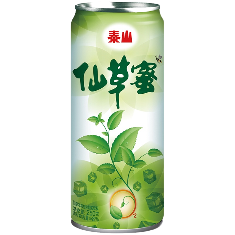 泰山仙草蜜250克*12罐 拆箱发货 凉茶烧仙草即食凉粉植物饮料