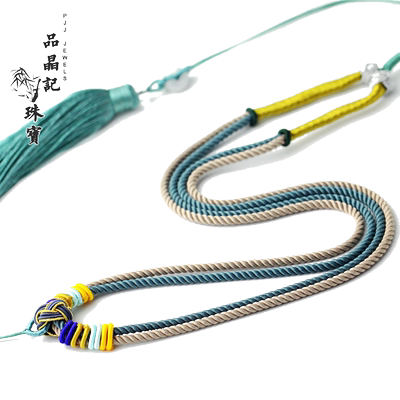 加粗款纯手工精编项圈加粗挂绳