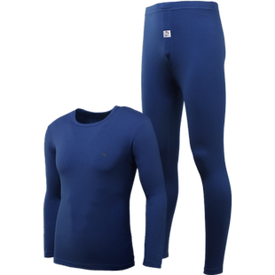 花雨伞保暖内衣男士内衣棉毛衫男保暖衣男秋衣秋裤女薄款套装冬季