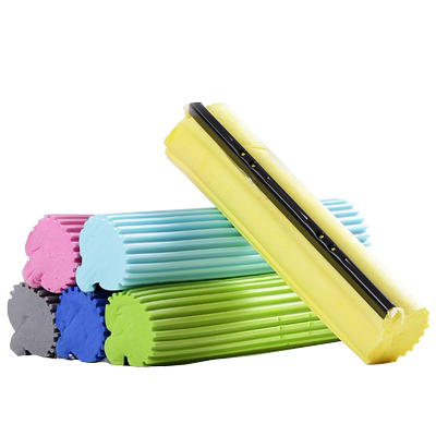 斯可馨拖把头吸水滚轮式海绵