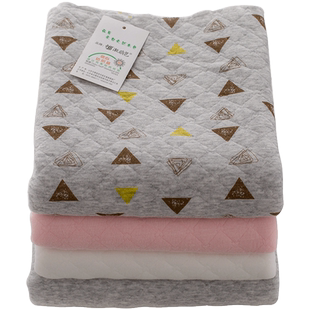 保暖夹棉面料纯棉空气层宝宝婴儿A类布料针织卡通印花冬季棉布料