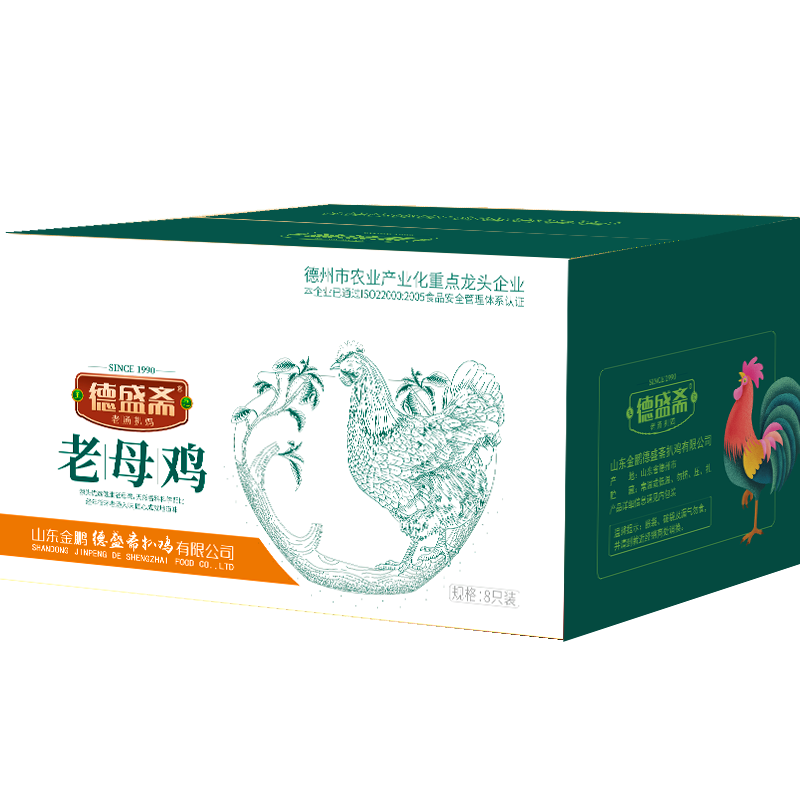 德州正宗脱骨山东600g只装扒鸡