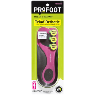 美国进口Profoot男/女脚掌足跟足弓支撑保护功能鞋垫1对缓解疼痛