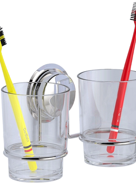 嘉宝厕所吸盘式牙刷架壁挂式牙杯