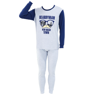 青少年秋衣秋裤套装纯棉男士大童高中初中学生保暖内衣全棉棉毛衫