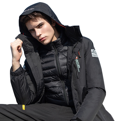 户外可拆卸羽绒冲锋衣