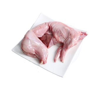 兔肉新鲜现杀整只冷冻白条兔子肉生鲜散养去头2.7-3斤/只真空包邮