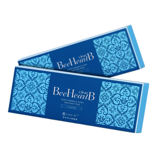 beeheartb隐形近视眼镜日抛盒5片蜜心妍透明一次性官方旗舰店正品