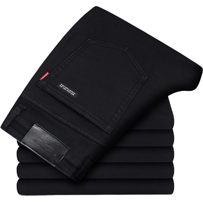 纯黑色牛仔裤男士春秋款2025新款