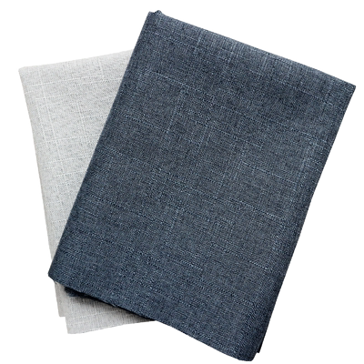 加厚沙发窗帘遮光纯色亚麻面料