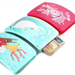 台湾Artiart 创意双卡夹 公交车饭卡月票门禁深圳羊城通卡套硬壳