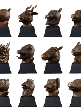 圆明园十二生肖兽首摆件