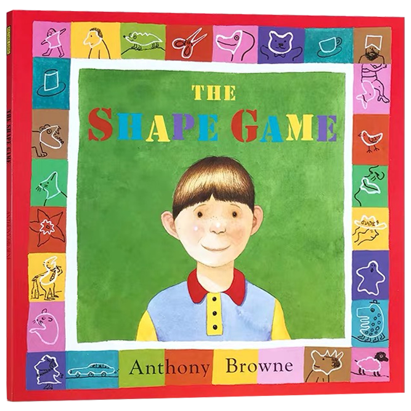 英文原版 The Shape Game 基础认知形状主题 Anthony Browne安东尼布朗著 儿童启蒙阅读图画故事绘本 幼儿益智早教读物 0-3岁 童书