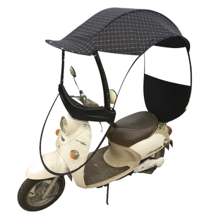 电动车挡雨棚电瓶车防晒遮阳伞摩托车防风保暖雨蓬挡风罩车棚新款