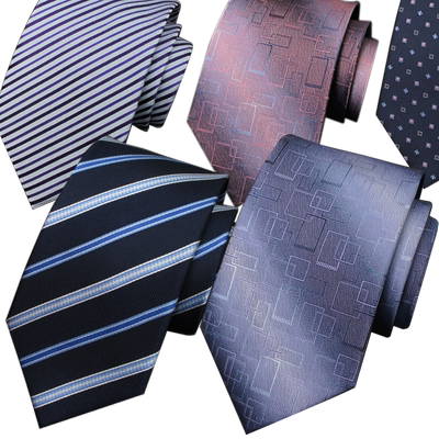 真丝手打领带复古宽版礼盒装