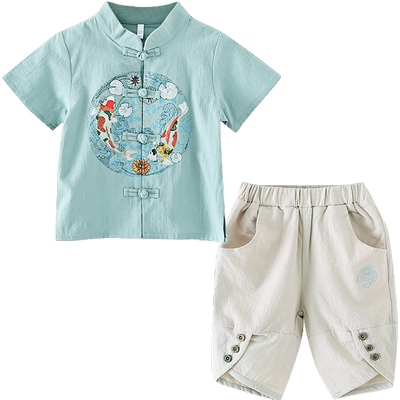 男童汉服国学服中式华服吸汗透气