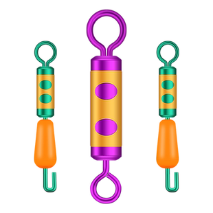 防缠卸力硅胶快速子线夹别针连接器八8字环钓鱼渔具用品垂钓配件