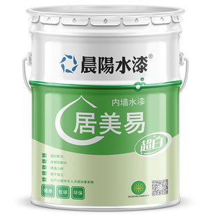 晨阳水漆居美易内墙面漆室内家用自刷涂料哑光白色24KG