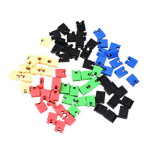 Zave跳线帽 长柄帽 间距2.54MM 彩色跳线帽 短路块 排针连接块