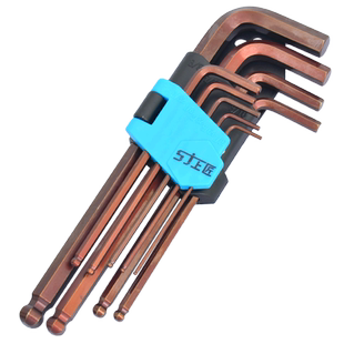 上匠英制内六角扳手套装 英制螺丝使用工具 S2球头内六方板手