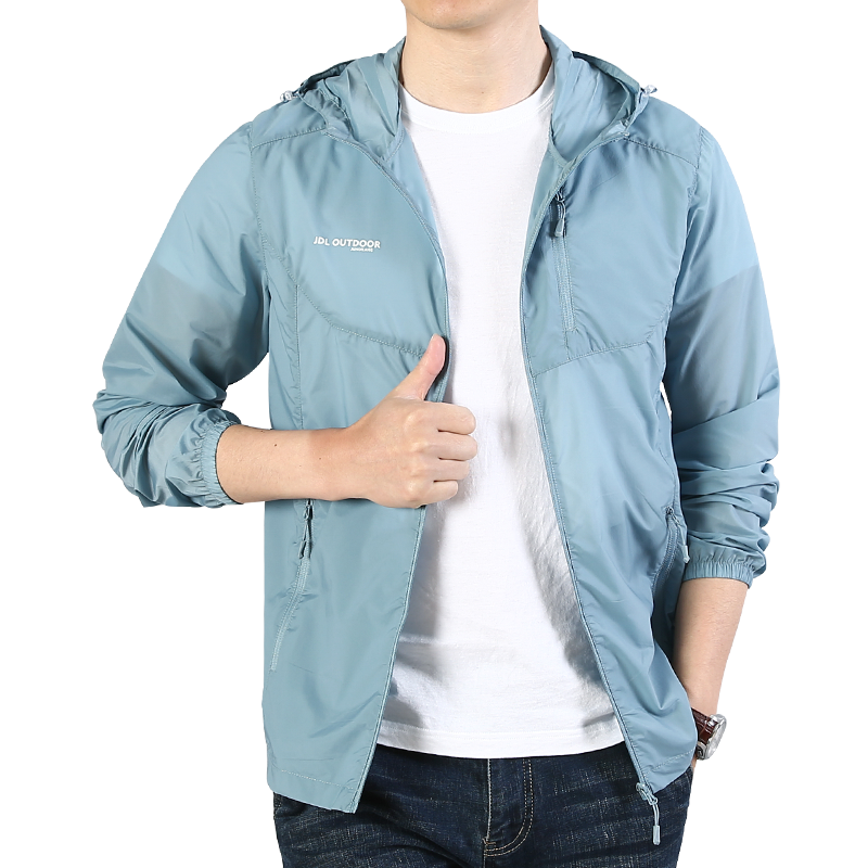 2025新款防晒衣男士夏季轻薄户外运动防晒服冰丝外套宽松皮肤衣男