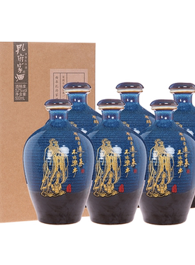 孔府家酒酿造整箱装500ml*6彩陶