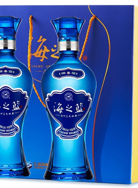 洋河海之蓝2018版52度375mL*2瓶