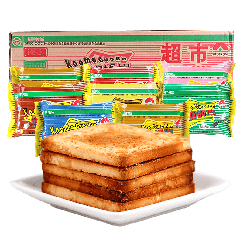 新家园烤馍片孜然椒盐烧烤味锅巴