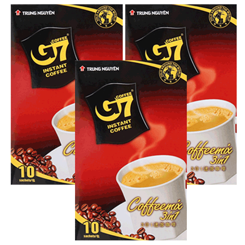 G7进口速溶咖啡3合1正品提神