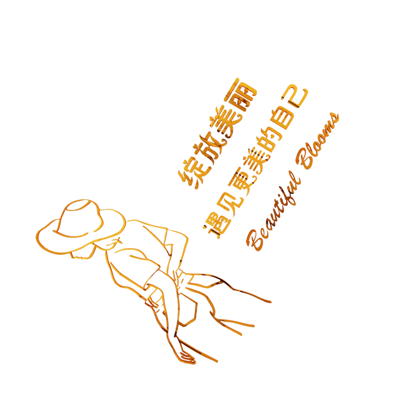 装饰布景网红墙面收银前台贴纸画