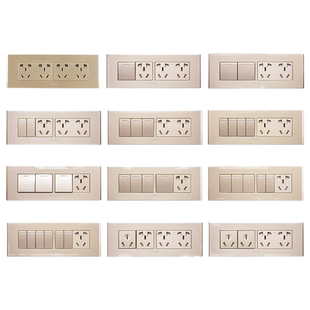 公牛118型开关插座面板家用墙壁暗装带一二三开5五孔排插面板墙面