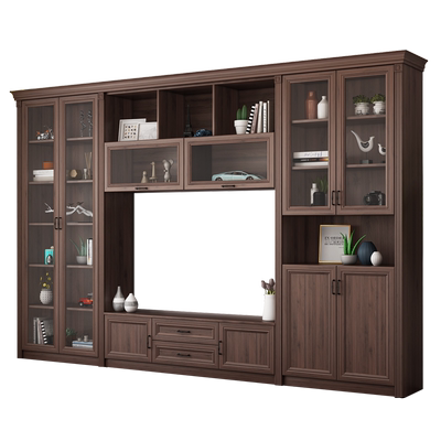 电视柜一体组合墙柜客厅