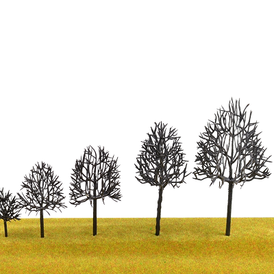 场景配景树干成品树模型行道树