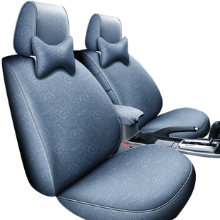 定做汽车座套全包布艺四季通用座垫布套专用座椅套罩新款亚麻坐垫