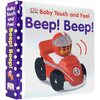 英文原版繪本Baby Touch and Feel Beep! Beep交通工具汽車紙板觸摸書DK出版社0-3歲幼兒啟蒙認(rèn)知讀物BabyTouchandFeel