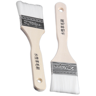 伯爵水性羊毛刷木柄羊毛刷软毛刷油漆刷软毛刷纤维刷水性漆专用刷