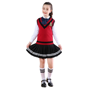 元旦中小学生大合唱演出服装儿童诗歌朗诵校服幼儿园服班服表演服