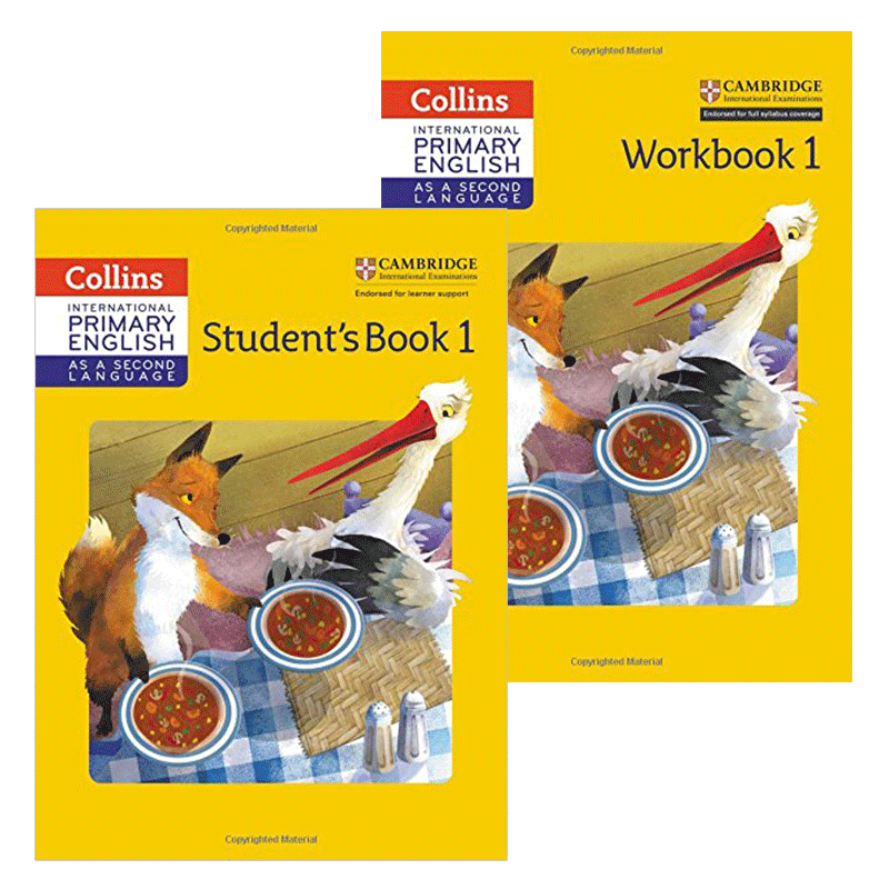 Collins Primary English Student's Book Workbook Stage 1英文原版 英国国际学校小学一年级英语教材练习册2册 剑桥小学学生用书