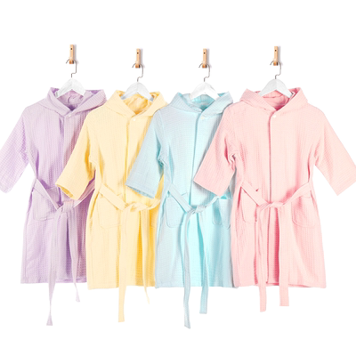 薄款浴袍全棉儿童吸水