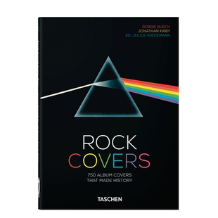 【现货】TASCHEN 摇滚音乐封面 Rock Covers 45周年精装版 英文进口原版图书专辑设计平面美术策划艺术画册塔森