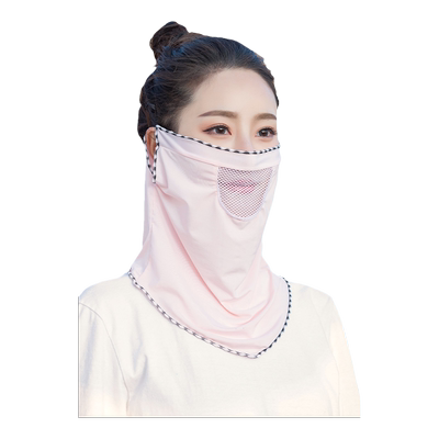 挂耳围脖套遮阳护脸薄款防晒面纱