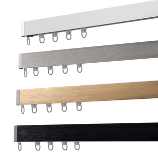 致尚方糖窗帘轨道静音滑轨顶侧装微型窗帘盒轨道一体隐形单双滑道