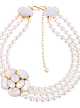 经典山茶花系列高级感女款项链