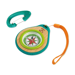 Hape指南针&挂钩二件套4岁+男女孩儿童宝宝户外探索益智玩具新品
