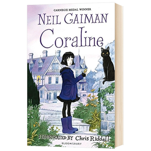 华研原版 鬼妈妈 英文原版小说 Coraline Neil Gaiman 青少年读物 英文版 动画电影原著小说书 进口英语书籍