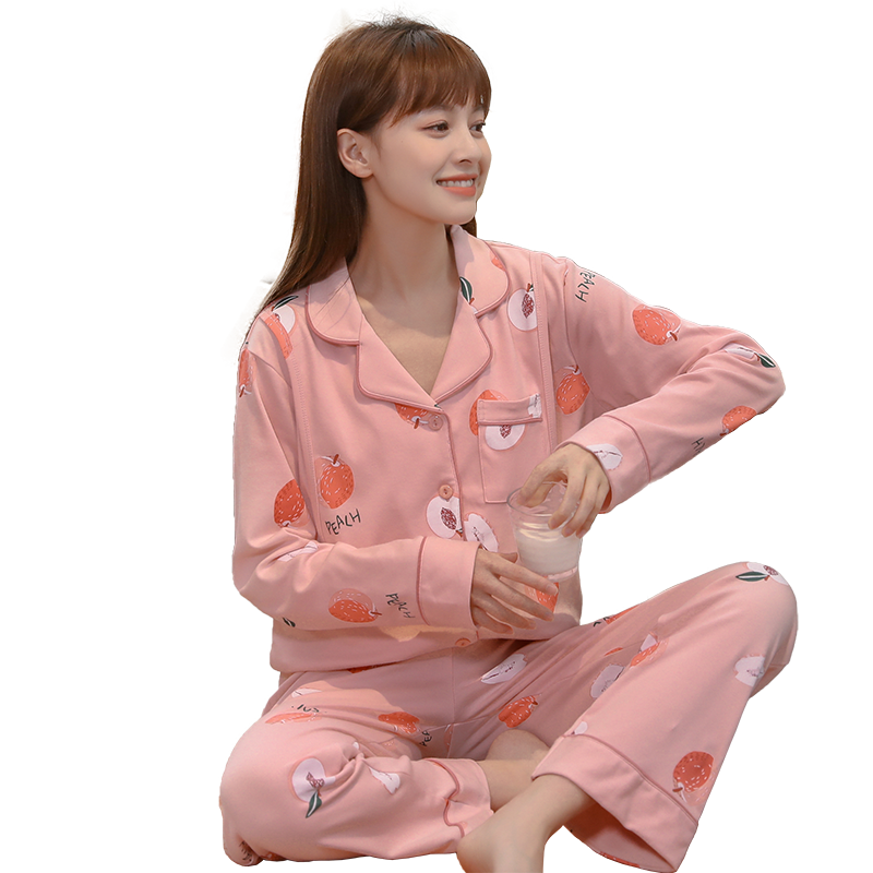 月子服春秋款產(chǎn)后純棉哺乳女孕婦睡衣待產(chǎn)婦喂奶懷孕期家居服冬季